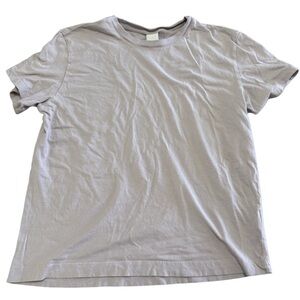 H&M Basics Light Grey Men’s Short Sleeve T-Shirt Size Medium